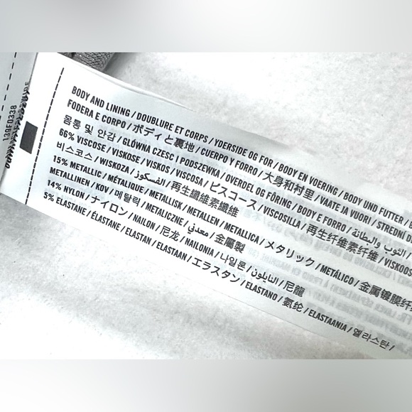 ABERCROMBIE & FITCH Women’s Long Sleeve Sparkle V Neck Bodysuit Gray Shimmer S‎ - Picture 12 of 15